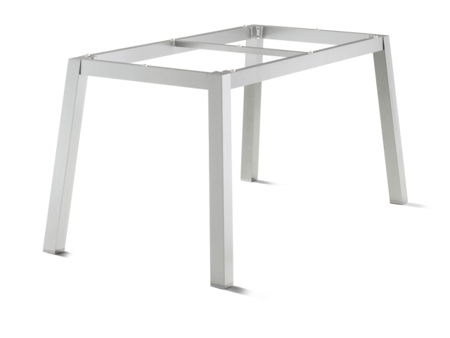 Sieger Tischgestell Quadratrohr Aluminium 140x70cm, graphit