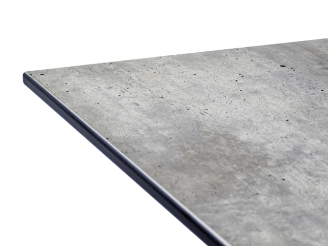 Sieger Polytec Tischplatte 160x90cm, Dekor Beton hell