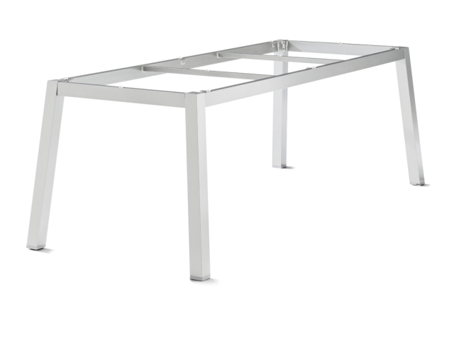 Sieger Tischgestell Aluminium Quadratrohr graphit 200x80cm