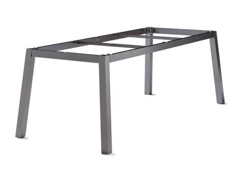 Sieger Tischgestell Aluminium Quadratrohr 200x80cm, eisengrau