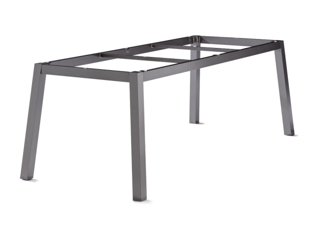 Sieger Tischgestell Aluminium Quadratrohr 200x80cm, eisengrau
