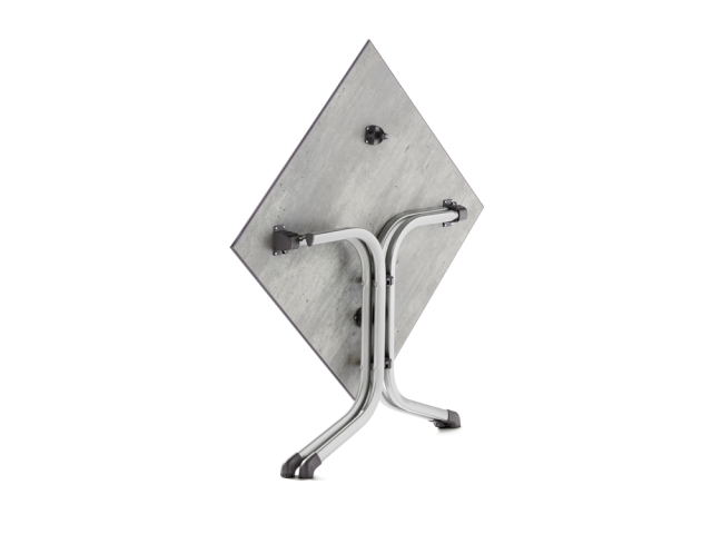 Sieger Klapptisch Polytec Beton hell 80x80cm Gestell graphit