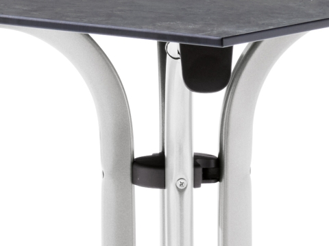 Sieger Klapptisch Polytec Schiefer anthrazit 140x90cm Gestell graphit