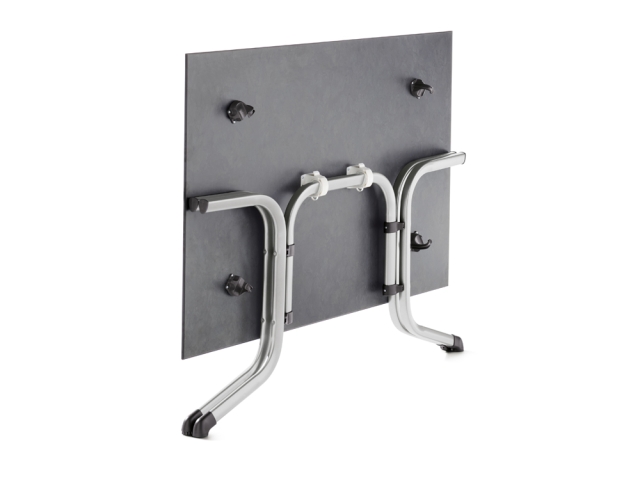 Sieger Klapptisch Polytec Schiefer anthrazit 140x90cm Gestell graphit