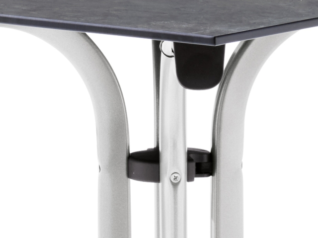 Sieger Klapptisch Polytec Schiefer anthrazit 140x90cm Gestell graphit