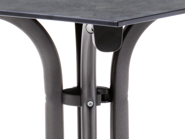 Sieger Klapptisch Polytec Beton hell 140x90cm, Gestell eisengrau