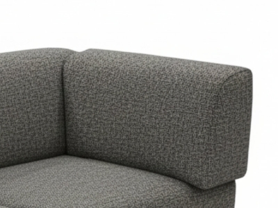 Zebra Belvedere Seitenkissen rechts 3647 Tuva tweed grey