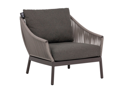 Apple Bee Bijou Lounge Sessel Rope Aluminium Taupe Apple Bee Bijou Lounge Sessel Rope Aluminium Taupe