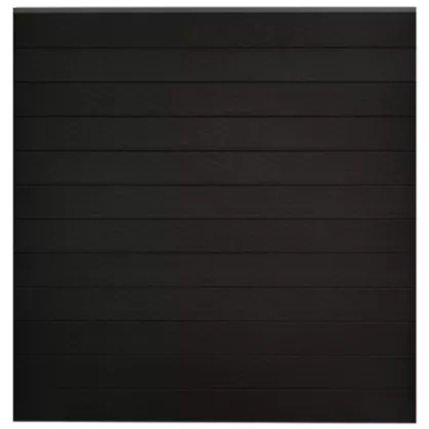 GrojaSolid BPC Steckzaun-Set 180x180cm schwarz-co-extrudiert, Alu-anthrazit DB703