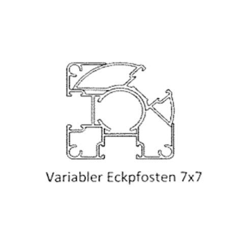 Groja Konsole GJ 51 f�r Solid variabler Eckpfosten 7x7cm