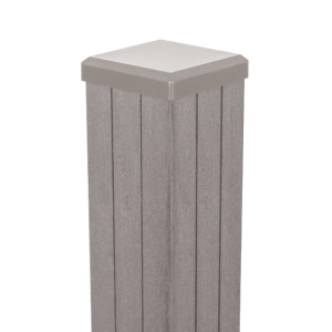 GrojaSolid Torpfosten Bi-Color sand 7x7x240cm, zum Einbetonieren