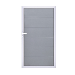 Groja BasicLine Steckzaun Universal Tor 100x180cm silbergrau EV1