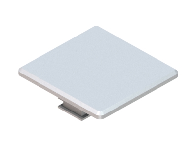 System Ersatz-Pfostenkappe E1025 gro&szlig; f&uuml;r Klemmposten silber