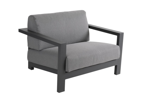 Brafab Amesdale Loungesessel Aluminium anthrazit inkl. Kissen