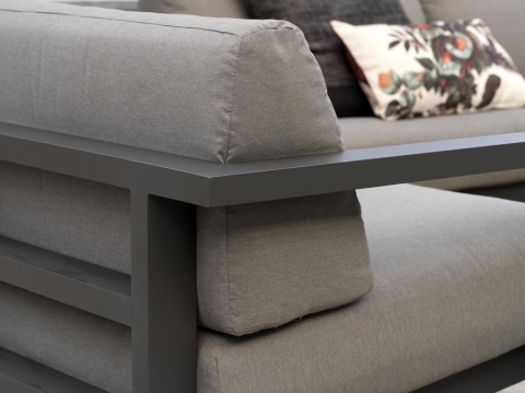 Brafab Amesdale Loungesessel Aluminium anthrazit inkl. Kissen