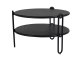 Brafab Blixt Loungetisch Aluminium schwarz, 65cm