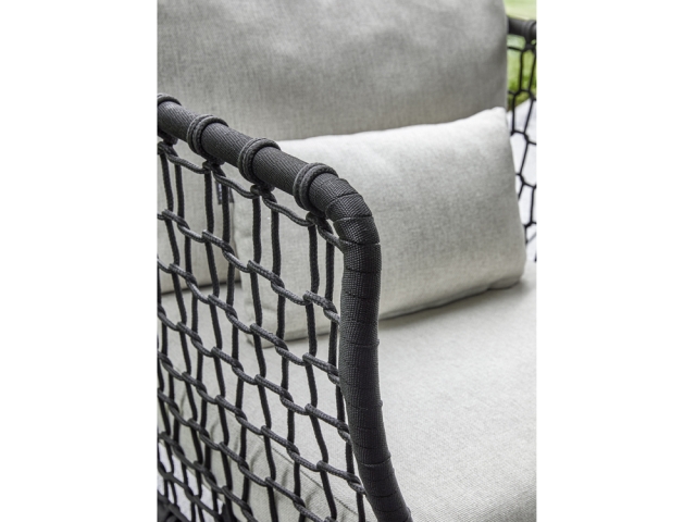 Apple Bee Pure Lounge-Set Rope black ca. 222x282cm