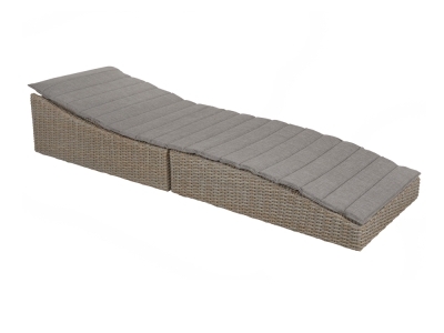 Brafab Ceibo Gartenliege 202x66cm klappbar, verstellbare R&uuml;ckenlehne mit Kissen