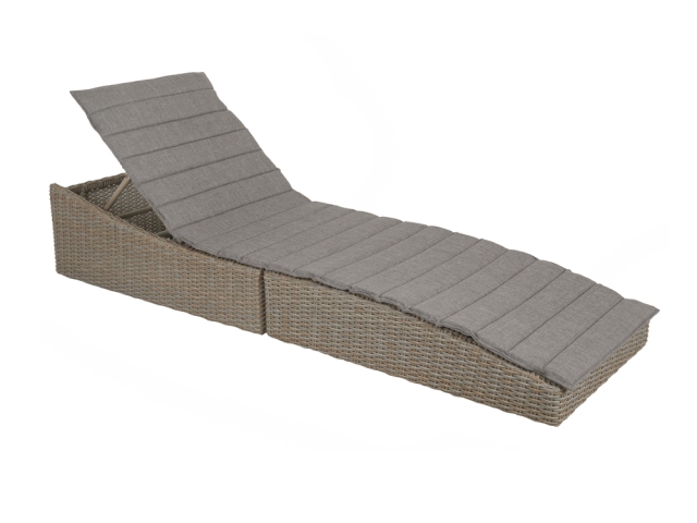 Brafab Ceibo Gartenliege 202x66cm klappbar, verstellbare R�ckenlehne mit Kissen