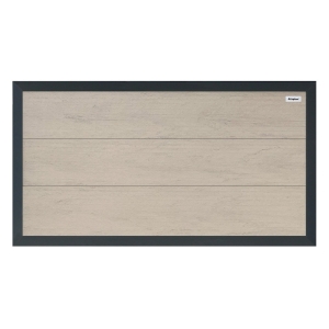 Elephant Sichtschutz Forte WPC Bi-Color wei&szlig;-Rahmen anthrazit 180x93cm