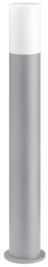 LCD Standleuchte 1326 lang Silbergrau