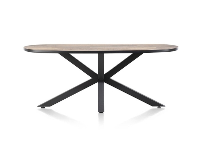 Habufa Sardinie Tisch 180x98cm, oval Dekor Driftwood HPL