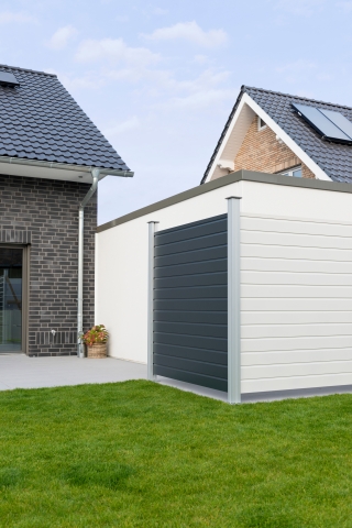 Osmo Alu Fence Steckzaun Grundelement Wei� 180x179cm