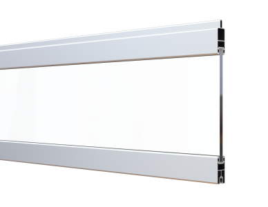 Osmo Creativprofil Glas Cremewei&szlig; Multi Fence Co-Extrusion Leiste Aluminium 1,9x25,3x184cm