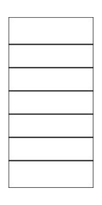 Osmo Glasscheibe Blockstreifen Cremewei&szlig; 89x178 cm