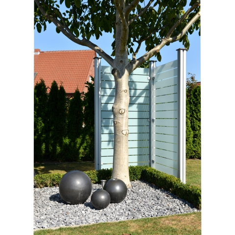 Osmo Glasscheibe Blockstreifen Cremewei� 89x178 cm