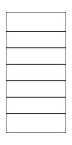 Osmo Glasscheibe Blockstreifen Cremewei� 89x178 cm