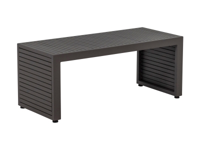 Apple Bee Santorini Beistelltisch 82x40cm Alu taupe