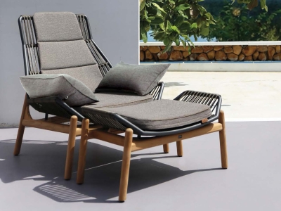 Zebra Pollux Lounge-Set Sessel und Hocker