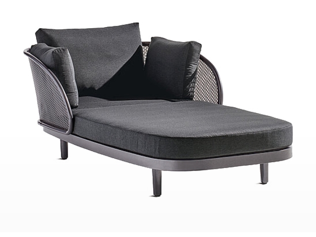 Sieger Samoa Daybed, Aluminium eisengrau-grau 210x117cm inkl. Polster
