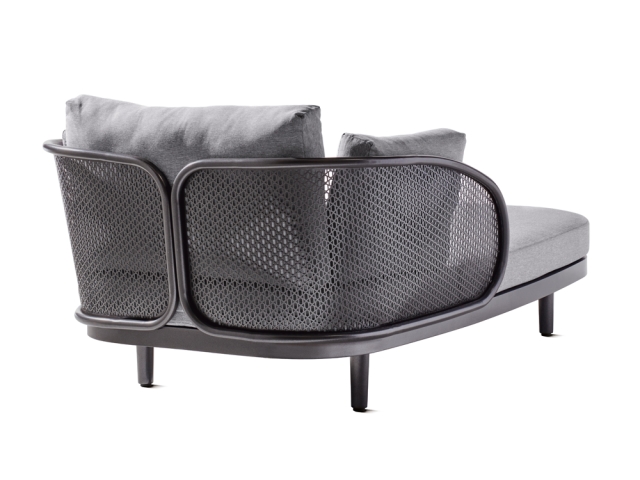 Sieger Samoa Daybed, Aluminium eisengrau-grau 210x117cm inkl. Polster