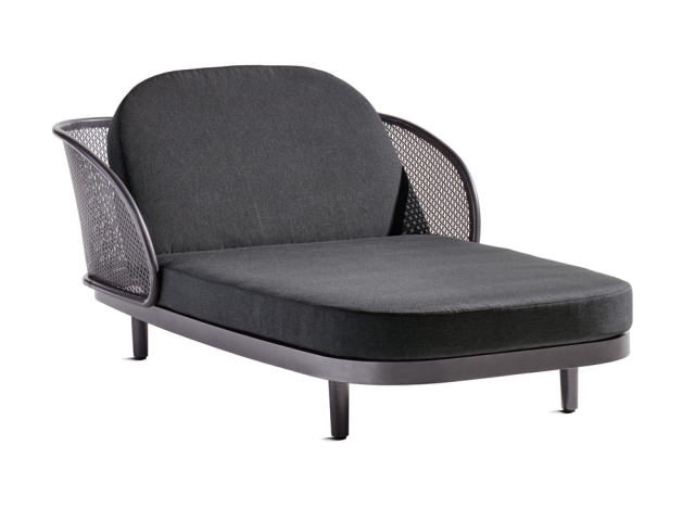Sieger Samoa Daybed, Aluminium eisengrau-hellgrau 210x117cm inkl. Polster