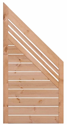Sichtschutzzaun Abschluss Sina Kiefer L�rchenoptik 51354 90x180/90cm