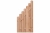 Bohlenzaun Kiefer Lärchenoptik 90x180-90cm 51342