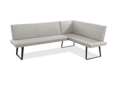 Niehoff Elba Eckbank links 235x170cm, Bezug Alpine beige, Gestell Stahl anthrazit