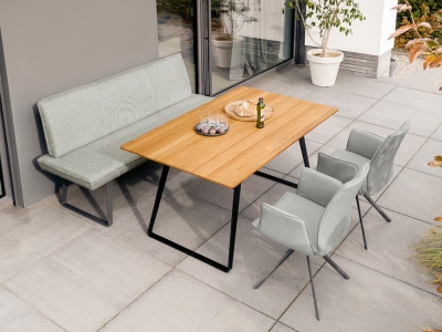 Niehoff Elba-Portofino Gartenm&ouml;bel-Set 2, Alpina beige, 4-teilig