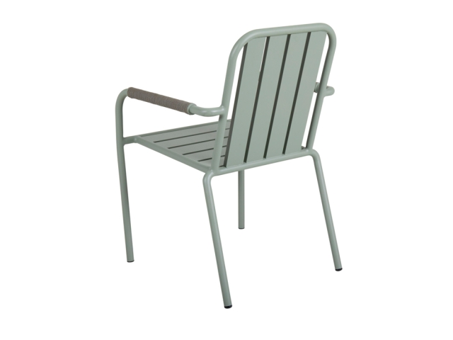 Brafab Innes Diningstuhl, Aluminium Dusty green, stapelbar