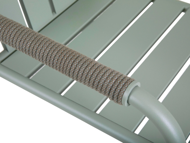 Brafab Innes Diningstuhl, Aluminium Dusty green, stapelbar