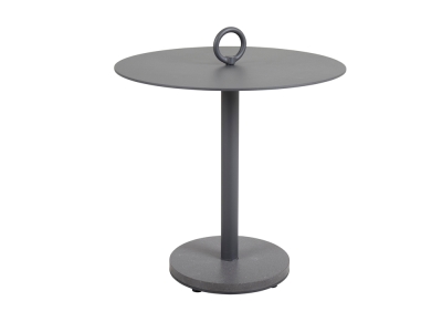 Brafab Niobe Beistelltisch rund 50x48cm, Aluminium anthrazit