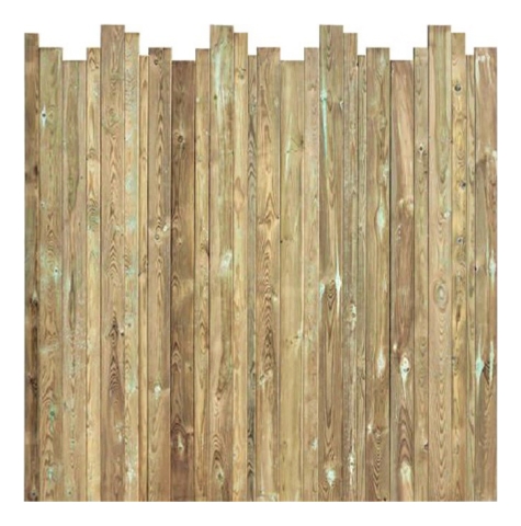Bohlenzaun Disparat 180x180-175 cm Kiefer druckimpr�gniert