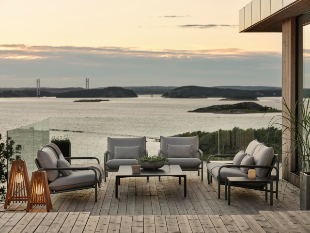 Brafab Lerberget-Hallavara Loungegruppe anthrazit 6-teilig