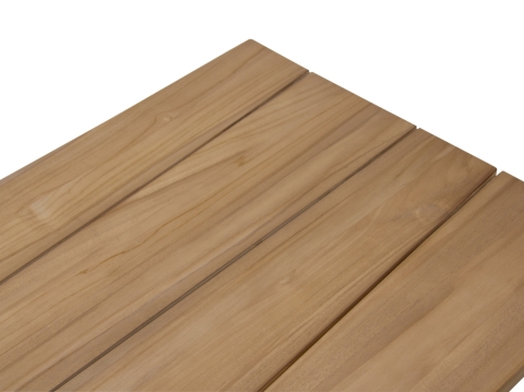 Brafab Laurion Teak Esstisch 230x100cm, Gestell Aluminium schwarz