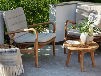 Brafab Lilja Loungegruppe aus Teakholz natur, 5-teilig