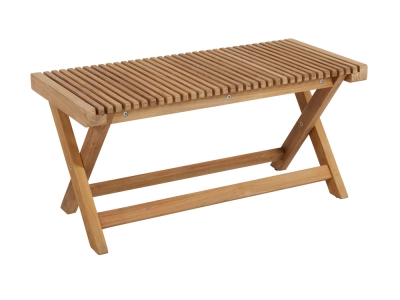 Brafab Julita Bank 90x40cm Teak natur, Staboptik
