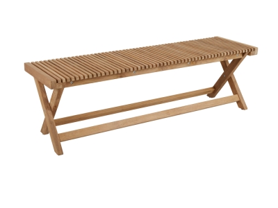 Brafab Julita Bank 140x40cm Teak natur Staboptik