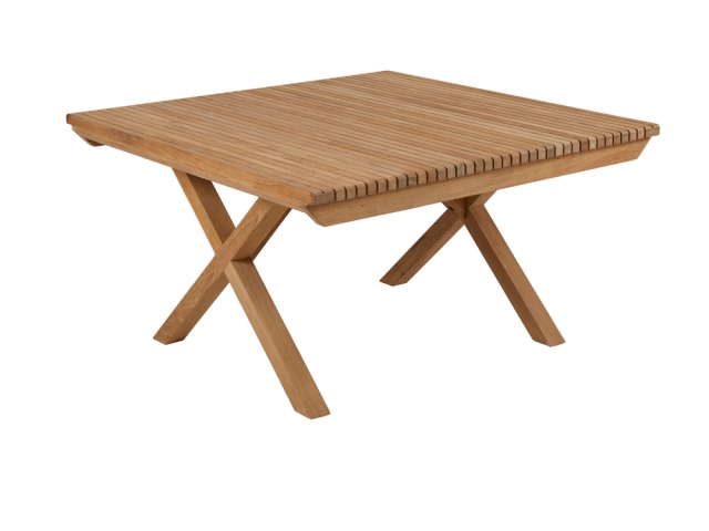 Brafab Julita Teak natur Kaffeetisch 90x90x50cm Staboptik